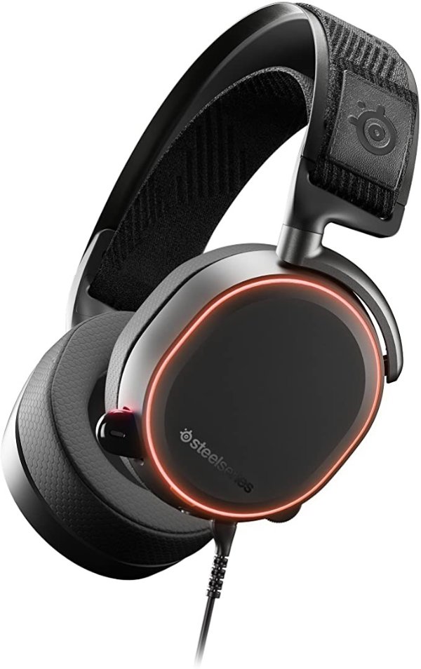 Arctis Pro High Fidelity Gaming Headset - Hi-Res Speaker Drivers - DTS Headphone: X v2.0 Surround for PC, Black