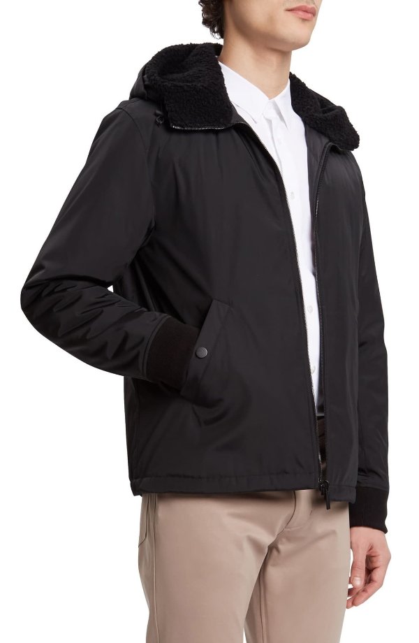 Vernon Faux Shearling Trim Technical Liner Jacket