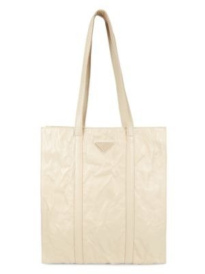Logo Leather Tote
