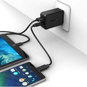 Tronsmart  4.8A Dual USB Charger with Quick Charge 2.0 Technology
