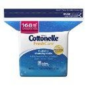Cottonelle Fresh Care Flushable Cleansing Cloths Refill, 168 Cloths (Pack of 8)