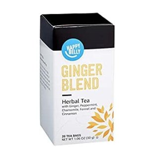 Happy Belly Ginger Herbal Tea Bags, 20 Count