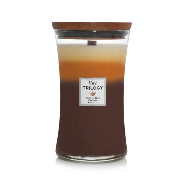 21.5oz Large Hourglass Jar Candle Caf&#233; Sweets Trilogy - WoodWick