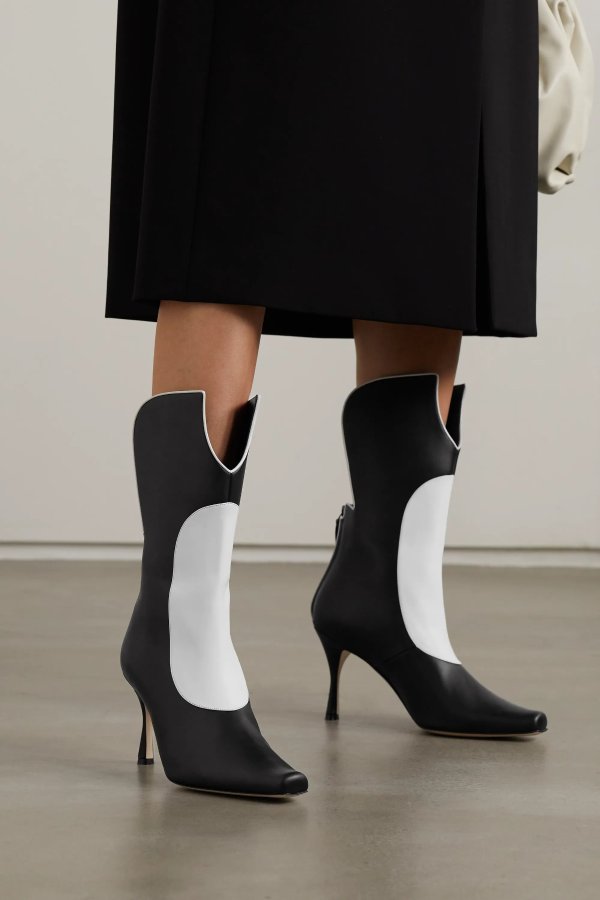 Sambona two-tone leather boots