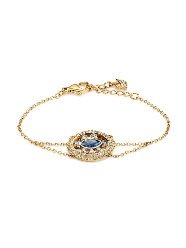 Goldtone & Swarovski Crystal Bracelet