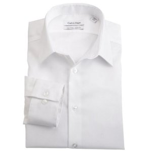 Calvin Klein Men's Non-Iron Slim-Fit Striped Button-Front Shirt