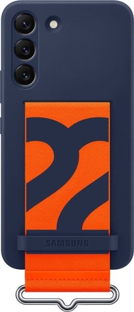 - Galaxy S22 Silicon with Strap - Navy