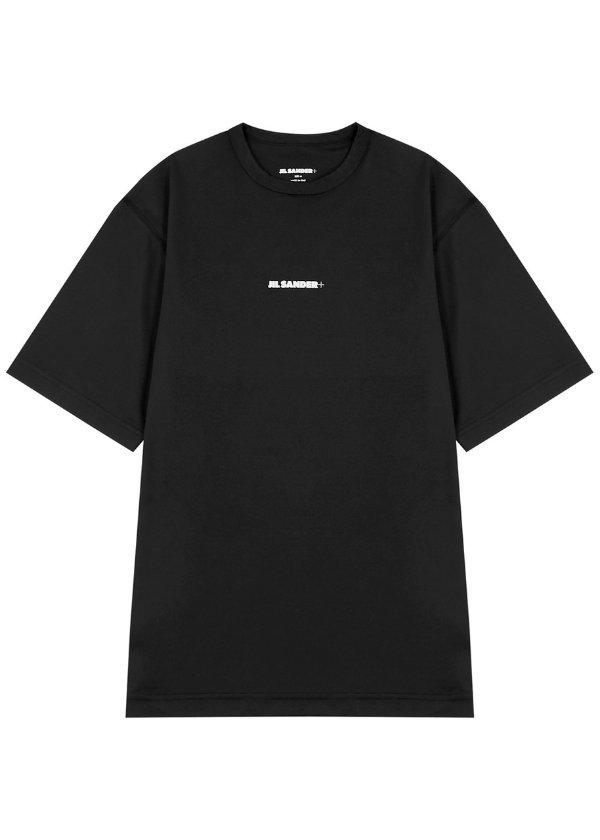 JIL SANDER New Season Black logo-print stretch-jersey T-shirt