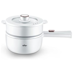 Bear Electric Hot Pot with Steamer, 1.6L