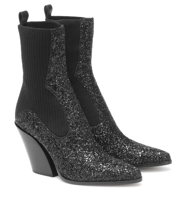 Mele 85 glitter ankle boots
