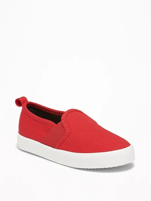 Canvas Slip-Ons For Toddler Boys