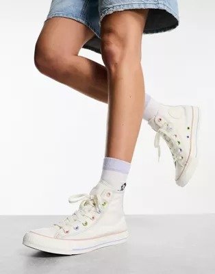 Chuck Taylor All Star Hi Mixed Material sneakers in white