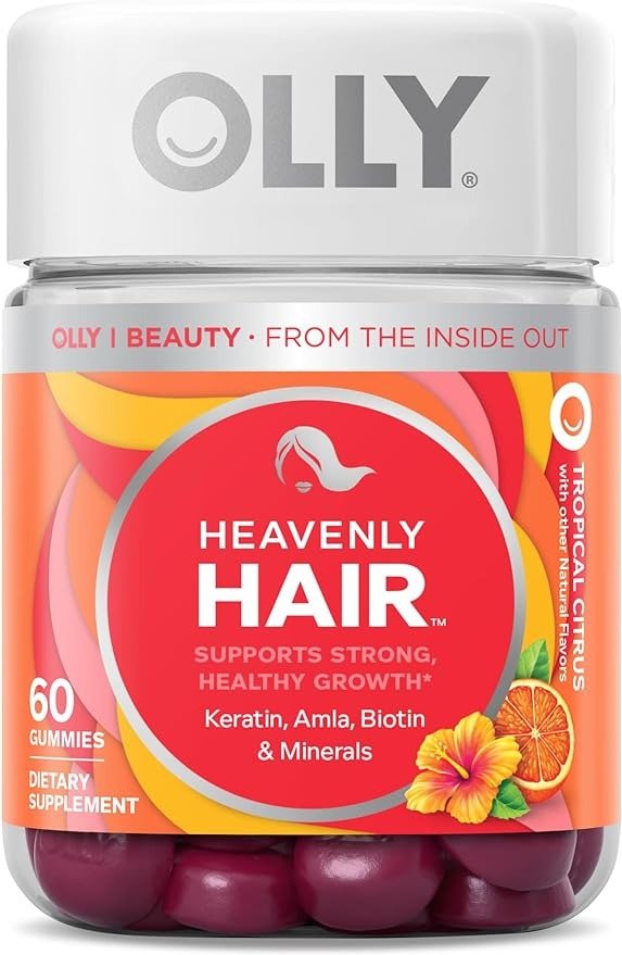 Heavenly Hair Gummy, Supports Healthy Hair, Keratin, Biotin, AMLA, Chewable Supplement, 30 Day Supply - 60 Count