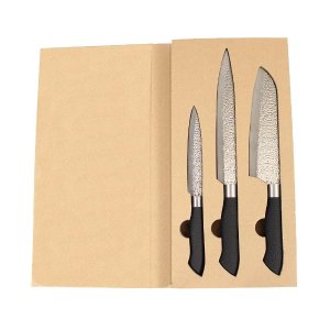 Gourmet Stainless Steel Santoku Chef Knife Set 3 Piece