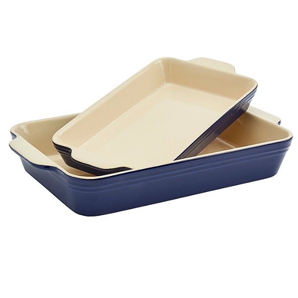 Our Table™ 2-Piece Stoneware Rectangular Bakers Set | Bed Bath & Beyond