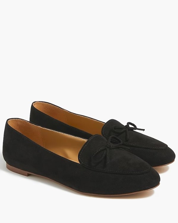 Loafers with bow