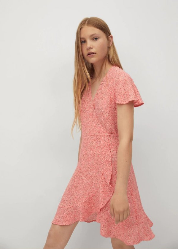 Floral print dress - Teenage girl | Mango Teen USA