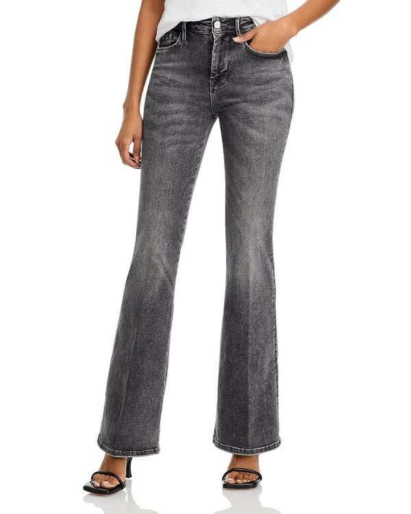 Le One High Rise Flare Leg Jeans In Hughes
