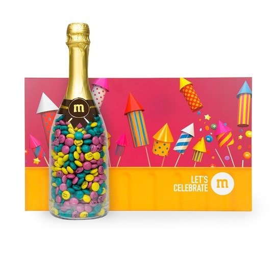 Personalizable M&M’S Occasion Bottle in Let’s Celebrate Gift Box | M&M’S® - mms.com