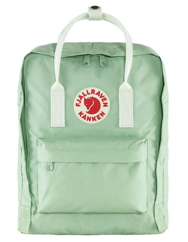 Kanken Mint Green & White Backpack