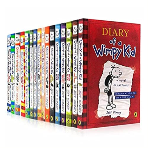 Jeff Kinney Diary of a Wimpy Kid 1-19 Books Boxed Set