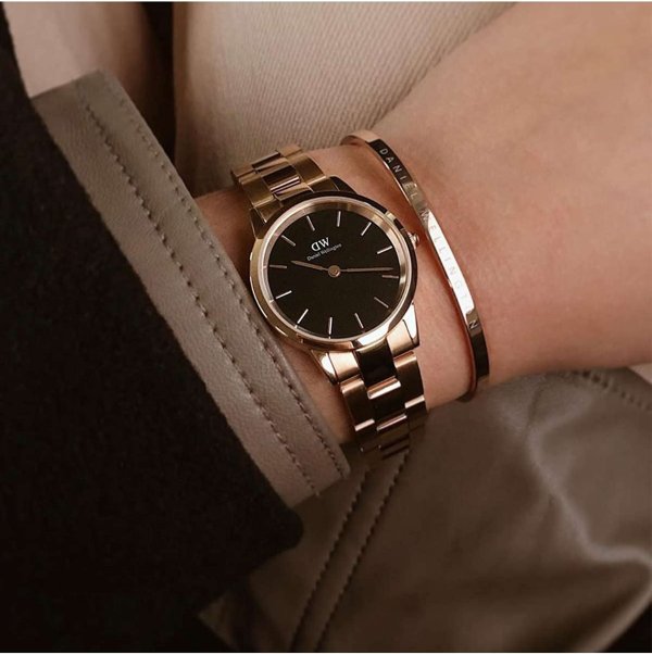 Iconic Link Watch, Rose Gold or Silver Link Bracelet