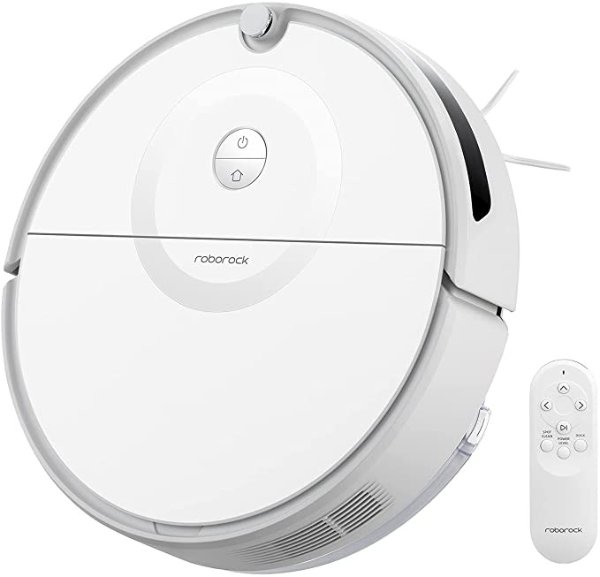E5 Mop Robot Vacuum Cleaner, 2500Pa Strong Suction, Wi-Fi Connected, APP Control, Compatible with Alexa, Ideal for Pet Hair, Carpets, Hard Floors (White)