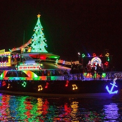 洛杉矶 90分钟圣诞彩灯轮船观光