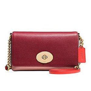 COACH  Crosstown Colorblocked Leather Crossbody Bag