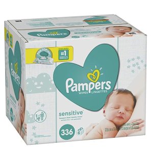 Pampers Baby Wipes Sensitive Pop-Top Packs @ Amazon