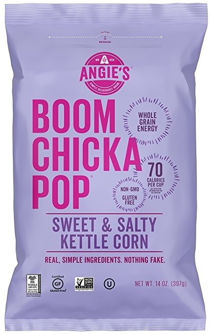 Angie’s BOOMCHICKAPOP Sweet & Salty Kettle Corn Popcorn, 14 Ounce Bag