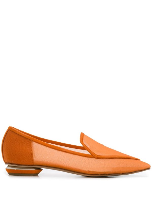 BEYA Loafers in orange Suede | Nicholas Kirkwood
