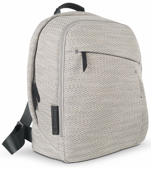 2020 Changing Backpack Diaper Bag - Sierra (Dune Knit/Black Leather)