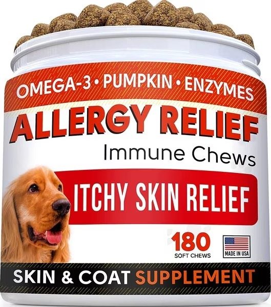 StrellaLab Anti Itch Allergy Relief Omega Dog Chews