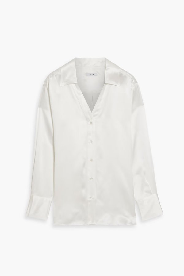 Margaret organic silk-satin blouse