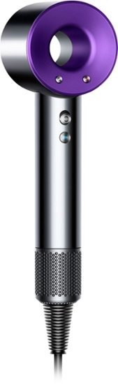 - Dyson - Supersonic™ Hair Dryer - Nickel/Purple and Supersonic™ Gentle Air attachment - Iron