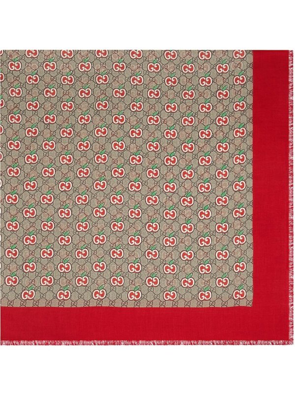 Chinese Valentine's day print shawl