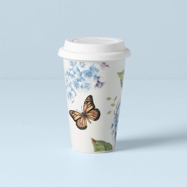 846844 Blue Butterfly Meadow Thermal Travel Mug, 1.2 LB