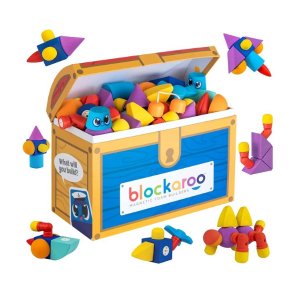 Blockaroo Magnetic Foam Building Blocks – STEM Preschool Toys for Children