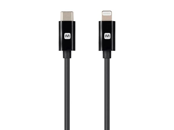 Monoprice Select Series Apple MFi Certified Lightning to USB Type-C Rapid Charge and Sync Cable, 6ft Black - Monoprice.com
