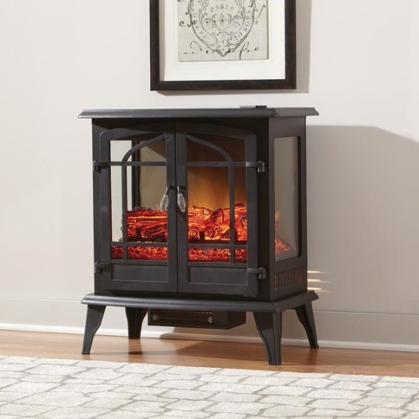Legacy 1,000 sq. ft. Panoramic Infrared Electric Stove in Black-EST-540T-10-Y - The Home Depot