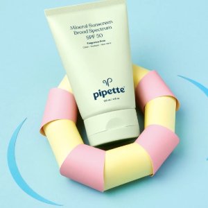 超后一天：Pipette 防晒霜 婴幼儿孕妇可用 纯植物配方 SPF50