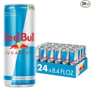 Red BullEnergy Drink Sugar Free 24 Pack 8.4 Fl Oz, Sugarfree
