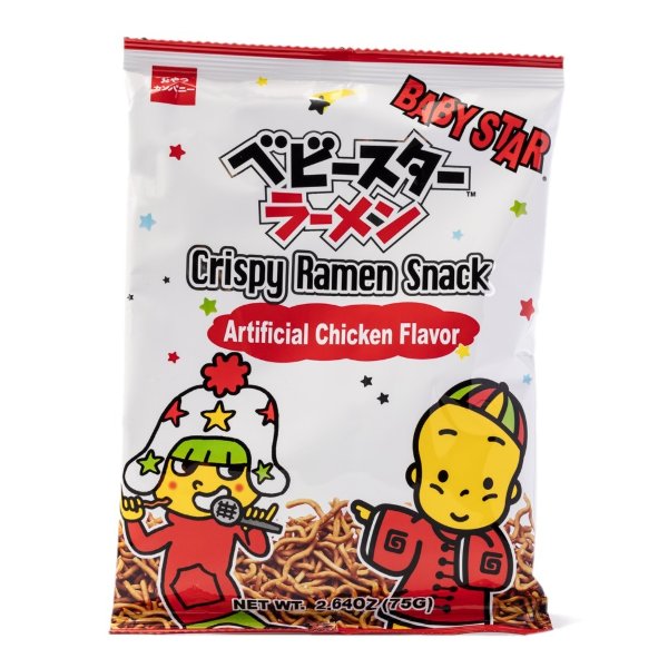 Baby Star Crispy Ramen Snack Chicken Flavor 75 g