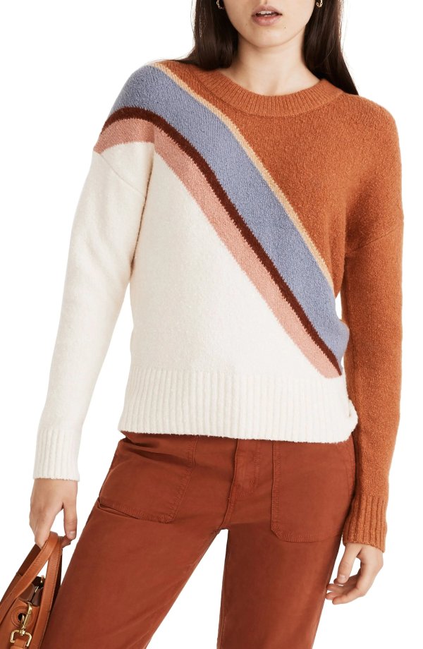 Lyford Stripe Coziest Textured Yarn Pullover Sweater