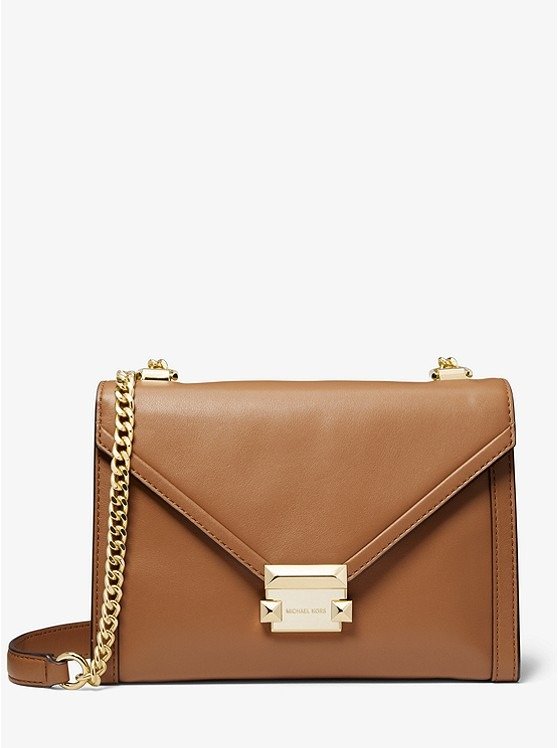 Whitney Large Leather Convertible Shoulder Bag
