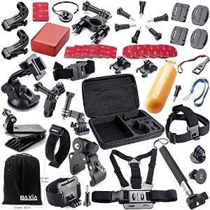 BAXIA TECHNOLOGY® GoPro Accessories Kit for GoPro 4 3+ 3 2 