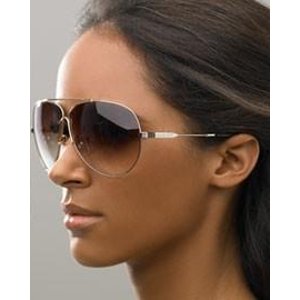 Michael Kors Gold Aviator Women's Sunglasses