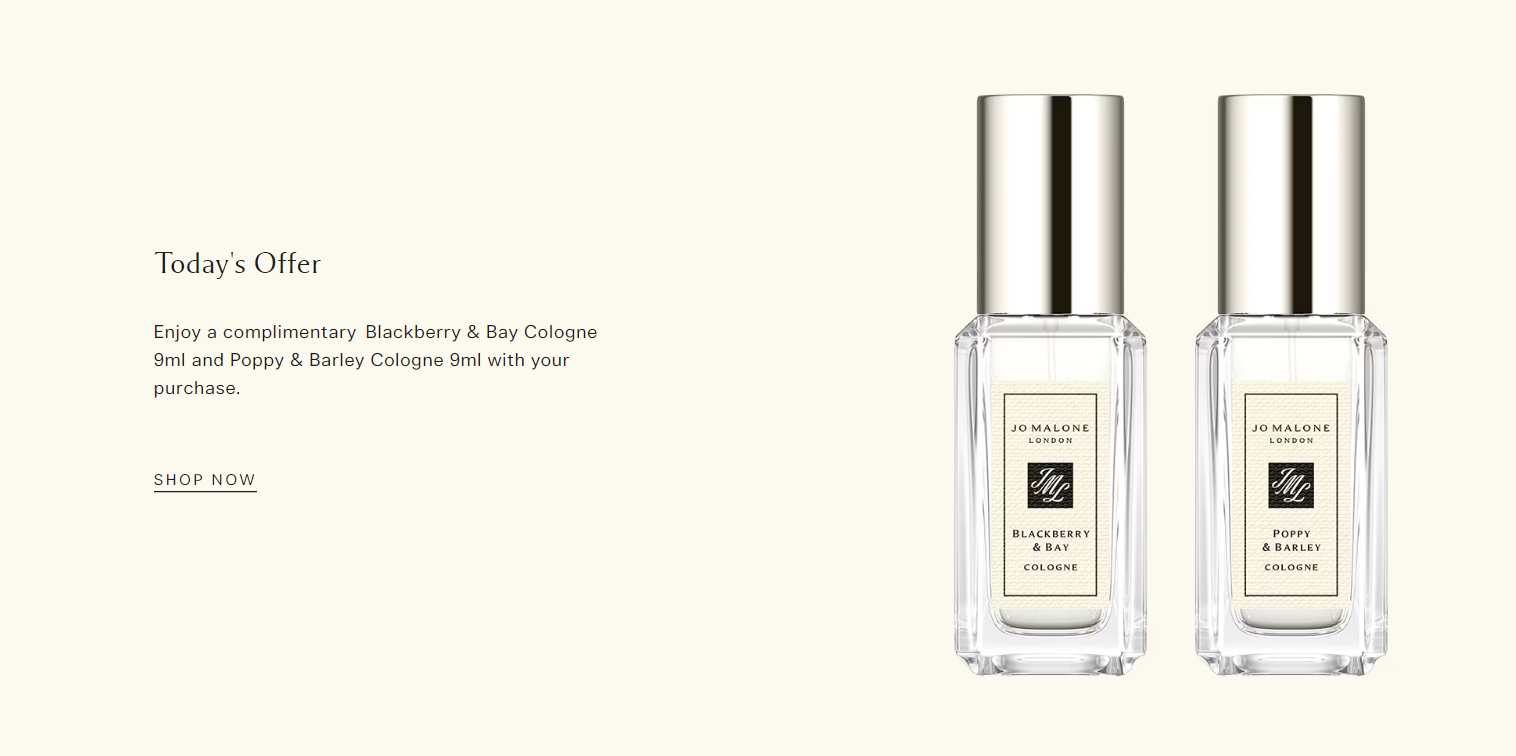 Jo Malone 买一送二