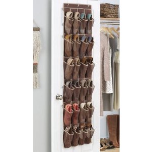 Whitmor 6351-1253-JAVA Fashion Color Organizer Collection Over-the-Door Shoe Organizer, Java @ Amazon